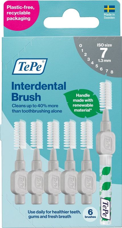 Interdentale Ragers - Grijs - FSC-Karton - 8 Stuks