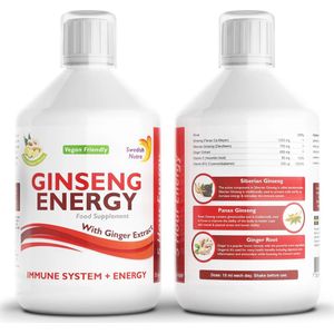 Swedish Nutra- GINSENG ENERGIE - Vloeibare supplement - Gember