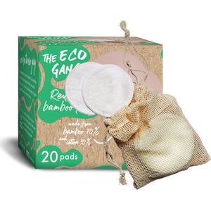 The Eco Gang - Make up schijfjes - herbruikbaar - 20 stuks