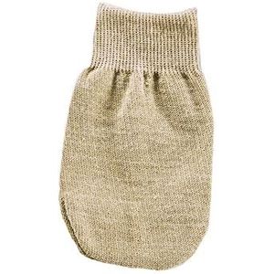 Loelle koperen exfoliërende handschoen - natuurlijke kopervezels exfoliërende handschoen, zachte bruine en dode huidverwijderaar, vermindert cellulitis en donkere vlekken