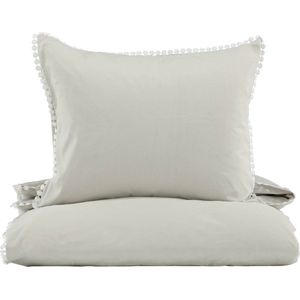 Livia Bed Set Cotton Sateen - Light Grey / - 150 * 200