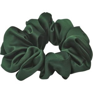 Lenoites Mulberry Silk Scrunchie, Green