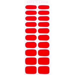 Nagel Layers - Lady Red - 20 Zelfklevende Laagjes - Vegan - Niet-giftig