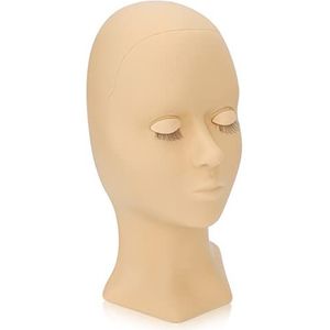 Wimperextensions Trainingshoofd, wimpers Mannequin Head Comfortabele aanraking Afneembare oogleden Hoge simulatie Zachte siliconen voor schoonheidssalon