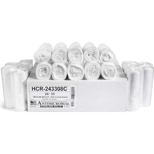 Aluf Plastics HCR-243308C Star luchtdichte rolzakken van HDPE, 61 x 83,8 cm, transparant, 1000 stuks