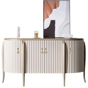 Consolekast Licht luxe dressoir witte entreetafel modern eenvoudig dressoir wandzijkast thuis woonkamer opbergkast Buffetopbergkast (Size : M:140X45X85cm)