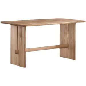 Keukentafels Massief houten eettafel Rechthoekige eettafel Thuis salontafel Bureau met dwarsbalk Geschikt for restaurant, kantoor, woonkamer Eetkamer Tafel (Size : S:140 * 70 * 75cm)