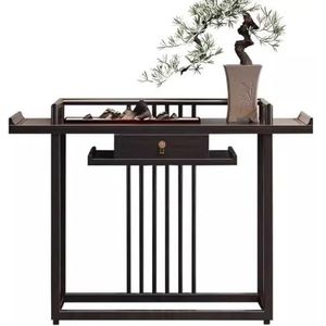 Meditatietafelaltaar Chinese stijl entreetafel entreekast massief hout eenvoudige oude iep entreetafel partitie Zen Strip tafel Boeddhistische Beelden Staan