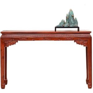 Meditatietafelaltaar Palissander gesneden salontafel, Chinese wierooktafel, eenvoudige ingang massief houten tafel, Boeddhabeeld displaytafel Boeddhistische Beelden Staan