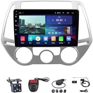 Android Touch Screen Car Stereo 9 Inch Car Stereo Radio Plug And Play Autotoebehoren Autoradio met Bluetooth En Navigatie En Achteruitrijcamera Voor Hyundai I20 2012-2014 (Size : M500S 4G+WIFI 4G+6