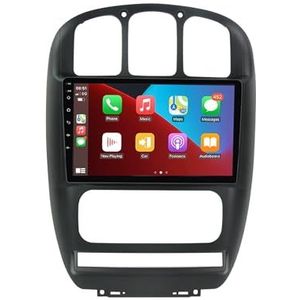 Android 12 Dubbel Din Autoradio Voor Dodge Caravan 2000-2007 Hoofdunit 9""IPS Touchscreen Multimediaspeler met achteruitrijcamera Ondersteuning Carplay Bluetooth GPS Sat Nav RDS SWC (Color : 8Core 8+1