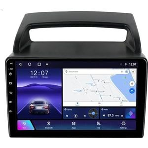 Android 12.0 2 Din Autoradio 9"" Touchscreen Auto Stereo voor Kia Carnival VQ 2006-2014 met GPS navigatie,FM Radio,AHD Omgekeerd beeld,Bediening op het stuur,Bluetooth (Size : 1+32G)