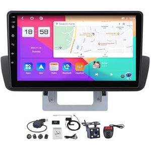 Android 12 2 DIN Autoradio Stereo 9 inch Screen voor Mazda BT 50 BT-50 2012-2018 Carplay Android Auto GPS-navigatie Bluetooth 5.0 RDS FM AM DAB+ Radio Stuurbediening Voice Control (Size : M500S)