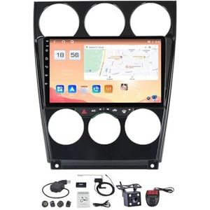 Android 12 Autoradio Voor Mazda 6 2004-2015 - 2 Din - 9 Inch Scherm - Ondersteuning Stuurwiel/Bluetooth/DSP Carplay Android Auto/FM RDS DAB+ Radio/4G Wifi/Back-up camera (Size : M200S)