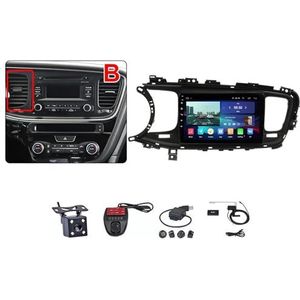 Android Autoradio Video Multimedia Speler, 9 Inch Touch Screen Radio Plug And Play Autotoebehoren met Bluetooth En Navigatie En Achteruitrijcamera Voor KIA Optima K5 2011-2015 (Size : M300S 4G+WIFI 3