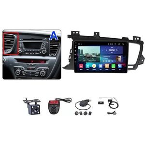 Android Autoradio Video Multimedia Speler, 9 Inch Touch Screen Radio Plug And Play Autotoebehoren met Bluetooth En Navigatie En Achteruitrijcamera Voor KIA Optima K5 2011-2015 (Size : M200S 4G+WIFI 2