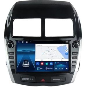 Android 12.0 2 Din Autoradio 9"" Touchscreen Auto Stereo voor Mitsubishi ASX 2010-2016 met GPS navigatie,FM Radio,AHD Omgekeerd beeld,Bediening op het stuur,Bluetooth (Size : TS10(6+128G))
