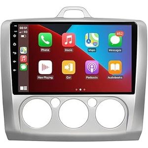 Android 12 Dubbel Din Autoradio Voor Ford Focus 2004-2011 Hoofdunit 9""IPS Touchscreen Multimediaspeler met achteruitrijcamera Ondersteuning Carplay Bluetooth GPS Sat Nav RDS SWC (Color : A 4Core 1+16