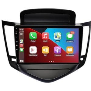 Android 12 2 din autoradio stereo voor Chevrolet Cruze 2008-2012 9 inch touchscreen autoradio auto-accessoires multimedia videospeler ondersteuning wifi FM Bluetooth stuurbediening (Color : 8Core 8+1