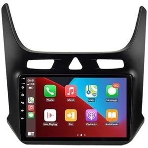Android 12 autonavigatie in-dash autoradio-ontvanger voor Chevrolet Cobalt 2 2011-2018 dubbel Din 9 inch touchscreen autoradio met satellietnavigatie Bluetooth handsfree RDS SWC (Color : 8Core 6+128G