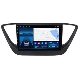 Android 12.0 2 Din Autoradio 9"" Touchscreen Auto Stereo voor Hyundai Verna 2017-2018 met GPS navigatie,FM Radio,AHD Omgekeerd beeld,Bediening op het stuur,Bluetooth (Size : 1+32G)