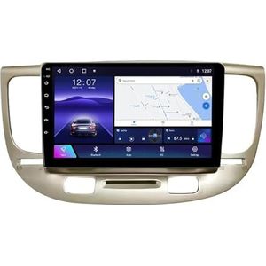 Android 12.0 2 Din Autoradio 9"" Touchscreen Auto Stereo voor Kia RIO2 2005-2011 met GPS navigatie,FM Radio,AHD Omgekeerd beeld,Bediening op het stuur,Bluetooth (Size : 2+32G)