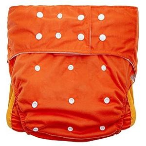 Kuajingdi Incontinentie en handicap verzorgingsdoekluiers, herbruikbare verstelbare maat ademende lekvrije zakluier (kleur: D, maat: M)