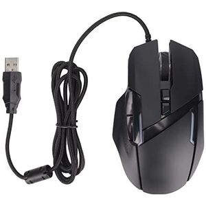 Bedrade Gamingmuis, Computergamingmuizen, Ergonomische Optische Pc-laptop-gamermuis, Tot 7200 DPI, 7 Programmeerbare Knoppen Kleurrijke RGB-achtergrondverlichting, voor Win 7, voor Win 8, voor Win 10