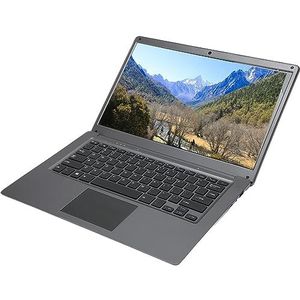 14,1 Duimhd Laptop, Notitieboekjecomputer 100-240V 1920x1080 USB 3,0 WiFi Dubbele Kern voor Gokken (EU-stekker 128GB)