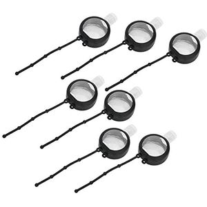 Navulfles, lege fles ronde fles ontwerp met 7 stuks voor douchegel shampoo, gezichtsreiniger, parfum voor reiziger