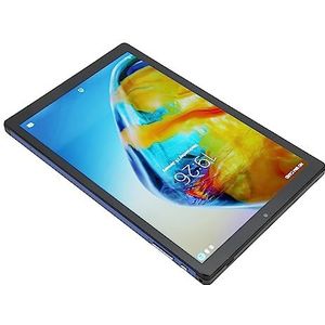 Gaming-Tablet, 5000 MAh 4G RAM 64G ROM Dubbele Camera Blauwe 10-inch Tablet voor School (EU-stekker)