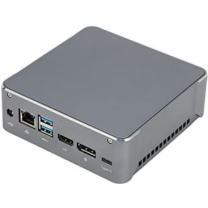 Mini-pc, Microcomputer 8G 256GB RAM Maximaal 64GB 110 Tot 240V Compact Draagbaar voor Digital Signage voor Mediacenters (EU-stekker)