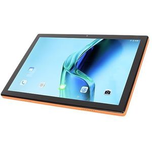 Smart Tablet 10.1 Inch 4G LTE Tablet Voorkant 8MP Achterkant 13MP HD+ Scherm 8800mAh voor Video for Work (Oranje)