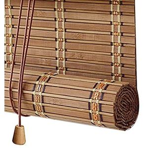 Bamboe Rolgordijn Voor Binnen En Buiten - Wit - 60x175 Cm
