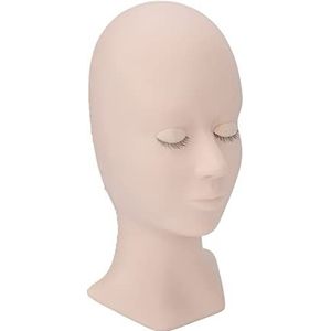 WimperverlengingenTrainingskop, Wimpers van Chemische Vezels OefentrainingskopSiliconen Acupunctuur Comfortabele Aanraking (Enkel ooglid roze type B)