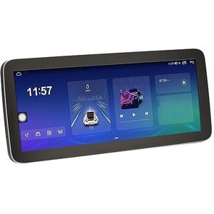 Auto-multimediaspeler, 12,3 Inch Touchscreen Autoradio met 4 GB RAM 64 GB ROM, WiFi, 4G Internet, Bluetooth, Navigatie, AHD-achteruitrijcamera, voor Android 11