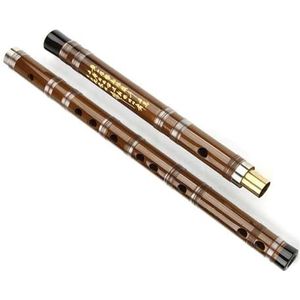 Klassiek palissander bamboefluit houtblazersinstrument met afneembare body (Color : D)