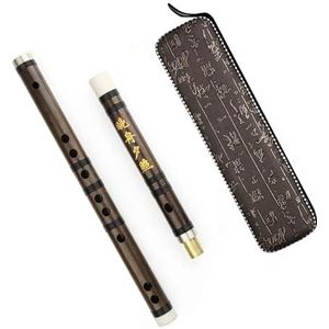 Met de hand gepolijst, traditioneel gegraveerd bamboefluit en houtblazersinstrument, gemakkelijk te bespelen (Color : C)