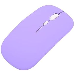 Draadloze Muis voor Laptop, Draagbare Slimme Slanke Muis, 3 Instelbare DPI-niveaus, Optische Reismuis Slient Draadloze Computermuis, Automatisch Slapen, Ergonomische Draadloze Computermuizen,(Paars)