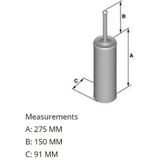 Smedbo - Villa - WC-borstelgarnituur - Massief Messing - Ophangbaar