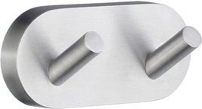 Smedbo - Handdoekhouder - Massief Messing - Mat Chroom - Zelfklevend/Boren