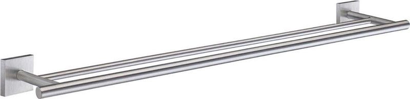 Smedbo - House - Handdoekhouder - Mat Chroom - 64.8x4.5x5.7cm - Zelfklevend / Boren