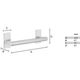 Smedbo - Pool - Badgreep - Chroom - Messing