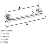 Smedbo - Living Badgreep - ophangen - RVS Chroom