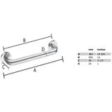 Smedbo - Living Badgreep - ophangen - RVS Chroom