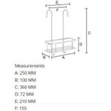 Zeephouder smedbo sideline voor douchekraan 25x10 cm chroom