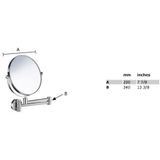 Smedbo - Outline - Cosmeticaspiegel - Chroom - Massief Messing