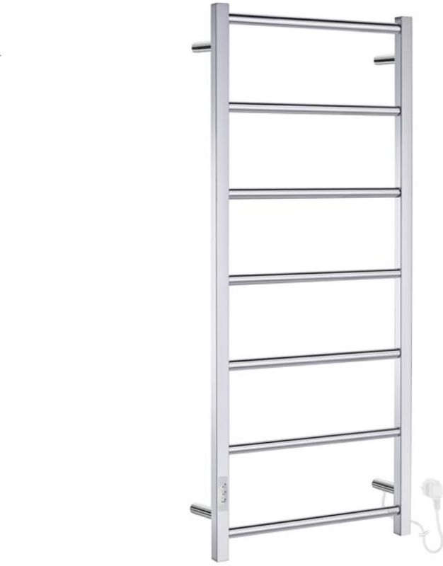 Elektrische handdoekradiator smedbo dry high 121,2x50 cm 80w rvs glans