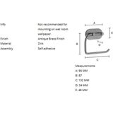 Toiletrolhouder Smedbo Xtra Design Verouderd Messing