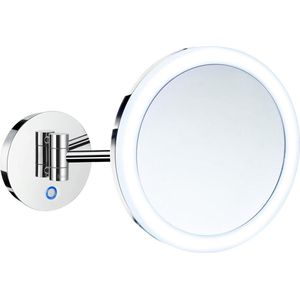 Smedbo - Outline Cosmeticaspiegel - Chroom - Wandmontage / Zelfklevend - Massief Messing